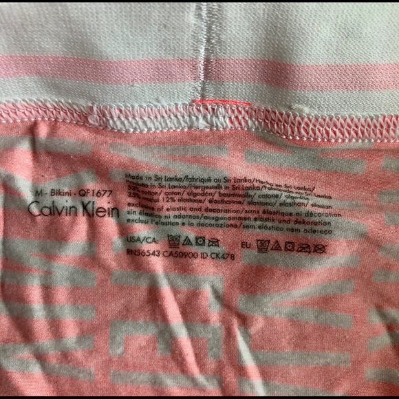 NWOT Calvin Klein Orange Bralette & Panty Set - Picture 5 of 5